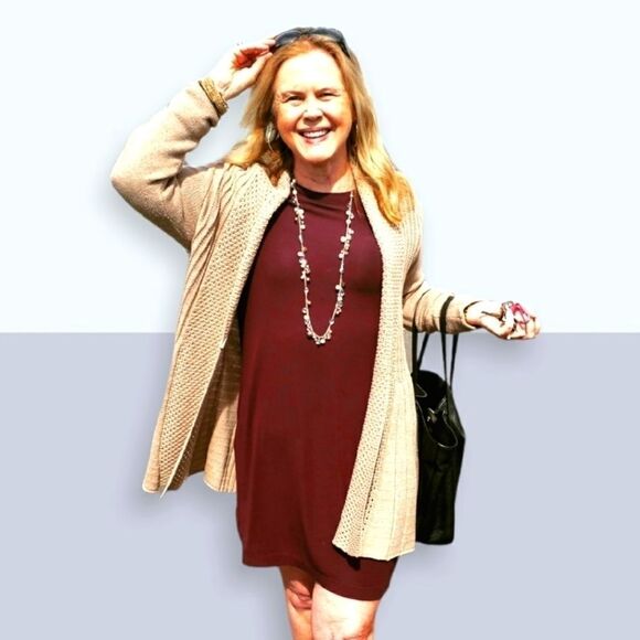 Taupe Cable Knit Sweater - Picture 1 of 1
